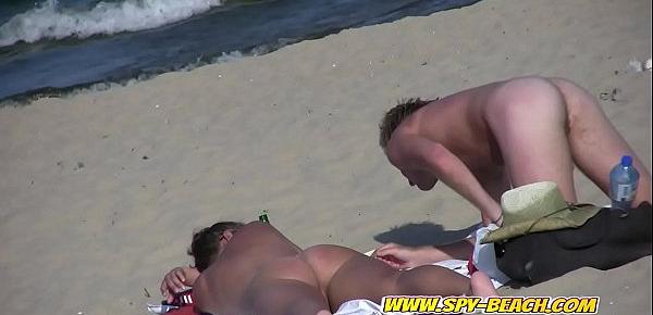  Amateur Nude Beach Couple Hidden-Cam Spy Video